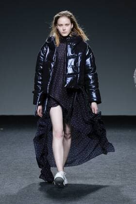 February 21, 2017 - Madrid, Spain - A model walks the runway at the BLIKVANGER show during the EGO Mercedes-Benz Madrid Fashion Week Autumn Winter 2017 2018 at IFEMA on February 21, 2017 in Madrid, Spain Madrid Spain  - ZUMAn230 20170221_zaa_n230_626 Copyright: xOscarxGonzalezx