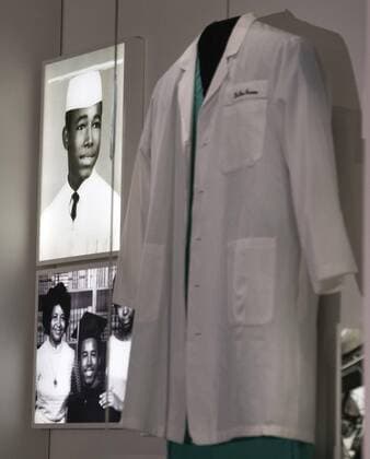 February 21, 2017 - Washington, District of Columbia, United States of America - The Ben Carson exhibit is seen inside the Smithsonian National Museum of African American History & Culture in Washington, D.C. on February 21, 2017. President Trump toured the museum with Ben Carson and family today. Photo Credit: CNP AdMedia Washington United States of America - ZUMAa123 20170221_zaa_a123_022 Copyright: xKevinxDietschx
