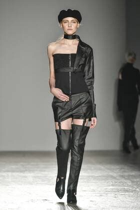 Mailand Fashion Week - Grinko Milan woman s Fashion Week Fall Winter 2017 2018. Milano Moda donna , autunno inverno 2017 2018 .Grinko Fashion Show. Pictured: model  Copyright: xRiccardoxGiordanoxSickix xIPAx xFotosickix