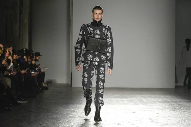 Mailand Fashion Week - Grinko Milan woman s Fashion Week Fall Winter 2017 2018. Milano Moda donna , autunno inverno 2017 2018 .Grinko Fashion Show. Pictured: model  Copyright: xRiccardoxGiordanoxSickix xIPAx xFotosickix