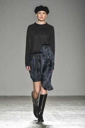 Milan woman s Fashion Week Fall Winter 2017 2018. Milano Moda donna , autunno inverno 2017 2018 .Grinko Fashion Show. Pictured: model  Copyright: xRiccardoxGiordanoxSickix xIPAx xFotosickix