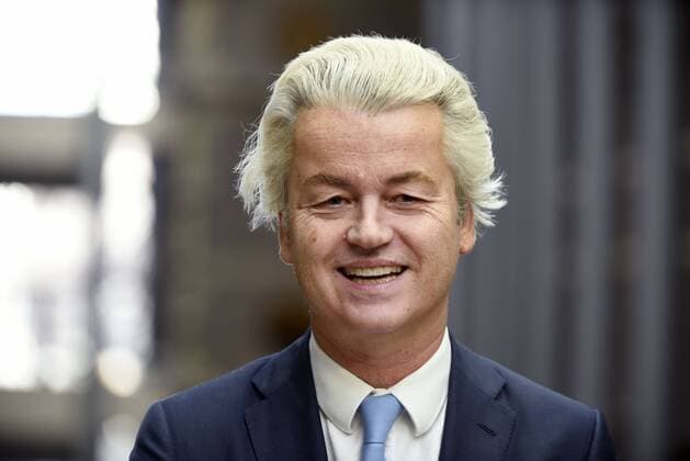 The Netherlands, the Hague, 21 February 2017 PVV leader Geert Wilders, Dutch general election, party for freedom. photo; Peter Hilz HH  63278335