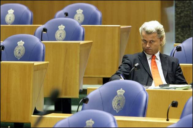 The Netherlands The Hague: Geert Wilders in the house of parlement (party for freedom). (Photo: Phil Nijhuis)  63280913
