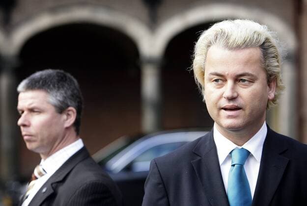 The Netherlands. The Hague: Geert Wilders (party for freedom). Photo : Phil Nijhuis Hollandse Hoogte  63280915