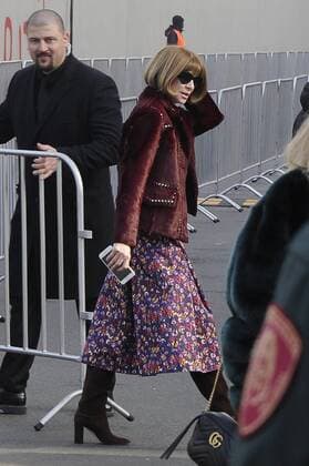 Milan Anna Wintour at the Gucci show during Milan Fashion Week  Copyright: xLivioxValeriox xIPAx xLivioxValeriox