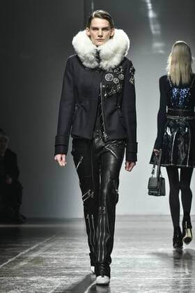 Milan woman s Fashion Week Fall Winter 2017 2018 - Fay Fashion Show. Pictured: MODEL  Copyright: xRiccardoxGiordanoxSickix xIPAx xFotosickix