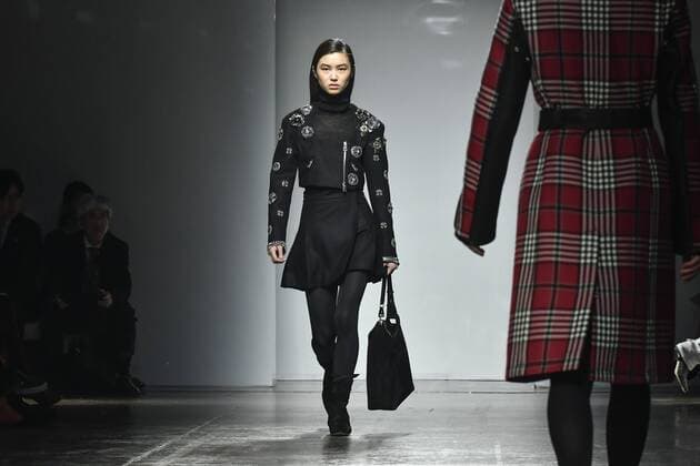 Milan woman s Fashion Week Fall Winter 2017 2018 - Fay Fashion Show. Pictured: MODEL  Copyright: xRiccardoxGiordanoxSickix xIPAx xFotosickix