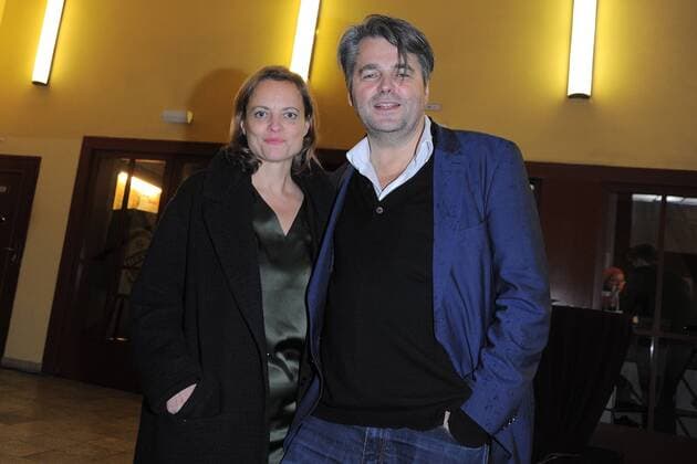 Martina Haubrich, Produzentin, Ruediger Suchsland, Filmkritiker und Regisseur Ankunft zur Deutschlandpremiere Hitlers Hollywood im Zeitalter der Propaganda von 1933 - 1945 im Kino Babylon in am 22.02.2017