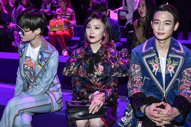 Milan woman s Fashion Week Fall Winter 2017 2018. Gucci Front row. Pictured: Yuki and Minho  Copyright: xRiccardoxGiordanoxSickix xIPAx xFotosickix