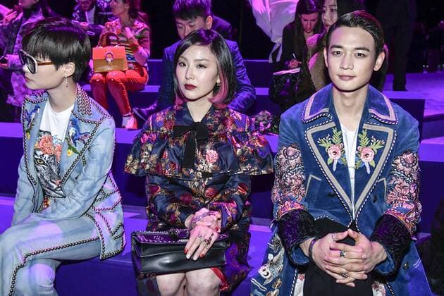 Milan woman s Fashion Week Fall Winter 2017 2018. Gucci Front row. Pictured: Yuki and Minho  Copyright: xRiccardoxGiordanoxSickix xIPAx xFotosickix