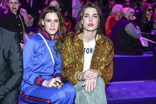 Milan woman s Fashion Week Fall Winter 2017 2018. Gucci Front row. Pictured: Charlotte Casiraghi  Copyright: xRiccardoxGiordanoxSickix xIPAx xFotosickix