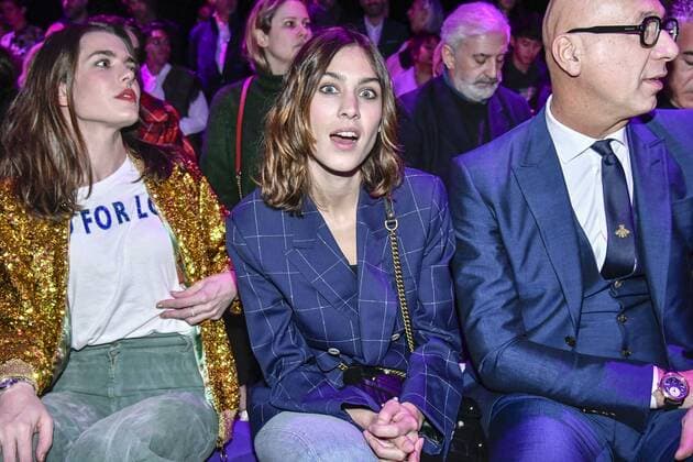 Milan woman s Fashion Week Fall Winter 2017 2018. Gucci Front row. Pictured: Charlotte Casiraghi Marco Bizzarri  Copyright: xRiccardoxGiordanoxSickix xIPAx xFotosickix