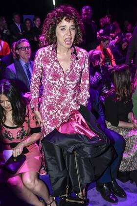 Milan woman s Fashion Week Fall Winter 2017 2018. Gucci Front row. Pictured: Valeria Golino  Copyright: xRiccardoxGiordanoxSickix xIPAx xFotosickix
