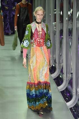 Milan woman s Fashion Week Fall Winter 2017 2018. Gucci Fashion Show Pictured: Model  Copyright: xSickix xIPAx xFotosickix