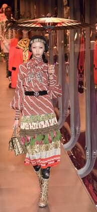 Milan woman s Fashion Week Fall Winter 2017 2018. Gucci Fashion Show Pictured: Model  Copyright: xSickix xIPAx xFotosickix