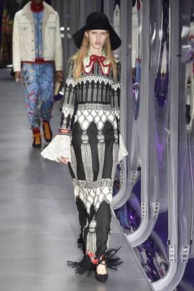 Milan woman s Fashion Week Fall Winter 2017 2018. Gucci Fashion Show Pictured: Model  Copyright: xSickix xIPAx xFotosickix