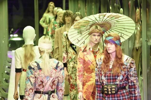 Milan woman s Fashion Week Fall Winter 2017 2018. Gucci Fashion Show Pictured: Model  Copyright: xSickix xIPAx xFotosickix