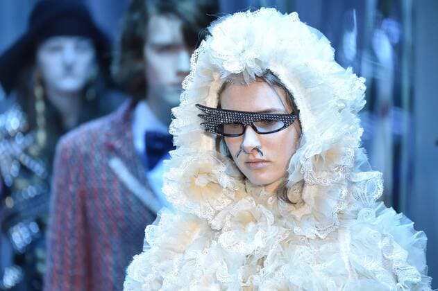 Milan woman s Fashion Week Fall Winter 2017 2018. Gucci Fashion Show Pictured: Model  Copyright: xSickix xIPAx xFotosickix