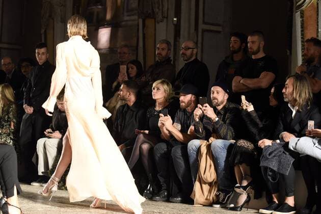 Milan woman s Fashion Week Fall Winter 2017 2018. Milano Moda donna , autunno inverno 2017 2018 . Francesco Scognamiglio fashion Show  Copyright: xSimonaxChiocciaxSickix xIPAx xFotosickix
