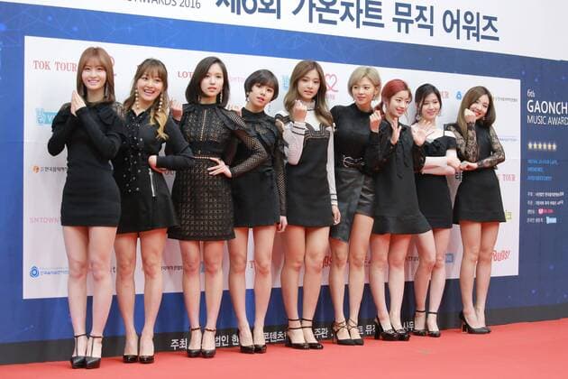 EXO,BTS,TWICE,SHINee,Sistar,Blackpink,Gfriend etc. on the red carpet of 6th Gaonchart Music Awards in Seoul, Korea on 22th February, 2017.(China and Korea Rights Out)  201702230804