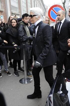 Milan Karl Lagerfeld at Fendi fashion show  Copyright: xLivioxValeriox xIPAx xLivioxValeriox