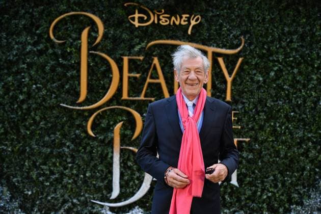Ian McKellen. 23 02 2017. London, United Kingdom. Beauty and the Beast launch event. Stars attend the Beauty and the Beast launch event in central London.  xAndrewxParsonsx xi-Imagesx IIM-14482-0005