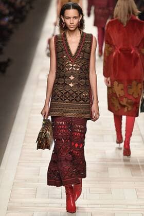 Mailand Fashion Week - Fendi Modenschau . 23 02 2017. Milan, Italy. Fendi show at Milan Fashion Week for Autumn Winter 2017.  xi-Imagesx IIM-14489-0013