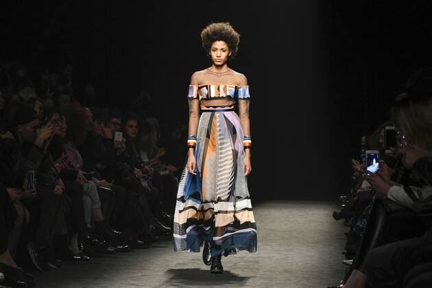 Milan woman s Fashion Week Fall Winter 2017 2018. Milano Moda donna , autunno inverno 2017 2018 . Byblos Fashion Show Pictured: Model  Copyright: xRiccardoxGiordanoxSickix xIPAx xFotosickix