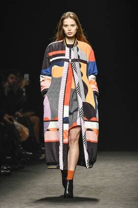Milan woman s Fashion Week Fall Winter 2017 2018. Milano Moda donna , autunno inverno 2017 2018 . Byblos Fashion Show Pictured: Model  Copyright: xRiccardoxGiordanoxSickix xIPAx xFotosickix