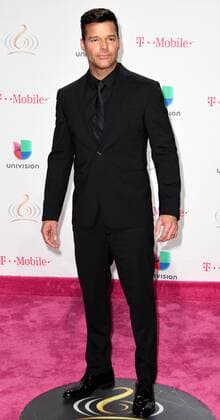 Latin artist Ricky Martin walks the red carpet at the Univision 2017 Premio Lo Nuestro a La Música Latina show at the American Airlines Arena in Miami,Florida, February 23, 2017.  MIA20170223123 GARYxIxROTHSTEIN