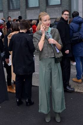 Milan Check guests in the parade of Emporio Armani, Milan Fashion Week. Pictured: Fiammetta Cicogna  Copyright: xSimonexComix xIPAx xComi Terenghix