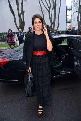 Milan Check guests in the parade of Emporio Armani, Milan Fashion Week. In the picture: Valeria Solarino  Copyright: xSimonexComix xIPAx xComi Terenghix