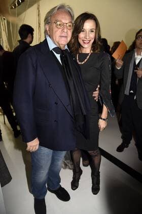 Milan woman s Fashion Week Fall Winter 2017 2018. Milano Moda donna , autunno inverno 2017 2018 . Tod s Front Row Pictured: Silvia Grilli Diego della Valle  Copyright: xSimonaxChiocciaxSickix xIPAx xFotosickix