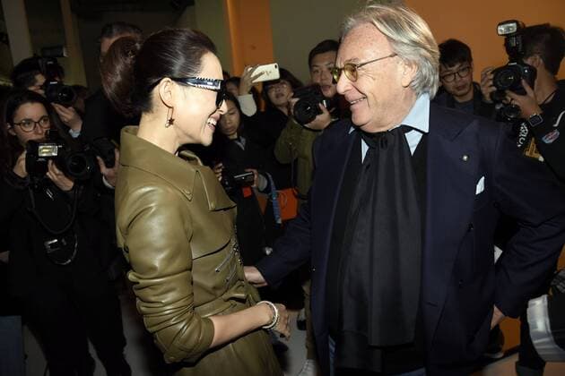 Milan woman s Fashion Week Fall Winter 2017 2018. Milano Moda donna , autunno inverno 2017 2018 . Tod s Front Row Pictured: Nozomi Sasaki Diego della Valle  Copyright: xSimonaxChiocciaxSickix xIPAx xFotosickix