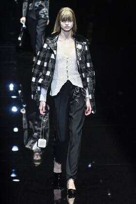 Milan woman s Fashion Week Fall Winter 2017 2018. Milano Moda donna , autunno inverno 2017 2018 . Emporio Armani Fashion Show Pictured: Model  Copyright: xRiccardoxGiordanoxSickix xIPAx xFotosickix