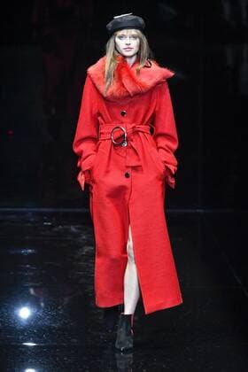 Milan woman s Fashion Week Fall Winter 2017 2018. Milano Moda donna , autunno inverno 2017 2018 . Emporio Armani Fashion Show Pictured: Model  Copyright: xRiccardoxGiordanoxSickix xIPAx xFotosickix