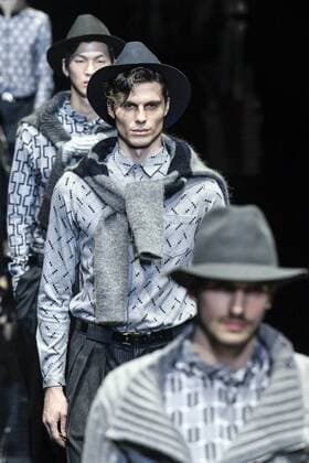 Milan woman s Fashion Week Fall Winter 2017 2018. Milano Moda donna , autunno inverno 2017 2018 . Emporio Armani Fashion Show Pictured: Model  Copyright: xRiccardoxGiordanoxSickix xIPAx xFotosickix