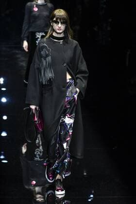 Milan woman s Fashion Week Fall Winter 2017 2018. Milano Moda donna , autunno inverno 2017 2018 . Emporio Armani Fashion Show Pictured: Model  Copyright: xRiccardoxGiordanoxSickix xIPAx xFotosickix
