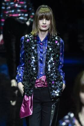 Milan woman s Fashion Week Fall Winter 2017 2018. Milano Moda donna , autunno inverno 2017 2018 . Emporio Armani Fashion Show Pictured: Model  Copyright: xRiccardoxGiordanoxSickix xIPAx xFotosickix