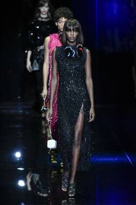 Milan woman s Fashion Week Fall Winter 2017 2018. Milano Moda donna , autunno inverno 2017 2018 . Emporio Armani Fashion Show Pictured: Model  Copyright: xRiccardoxGiordanoxSickix xIPAx xFotosickix