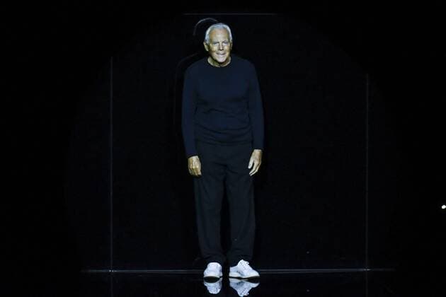 Milan woman s Fashion Week Fall Winter 2017 2018. Milano Moda donna , autunno inverno 2017 2018 . Emporio Armani Fashion Show Pictured: Giorgio Armani  Copyright: xRiccardoxGiordanoxSickix xIPAx xFotosickix