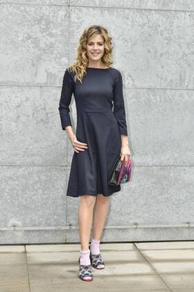 Milan woman s Fashion Week Fall Winter 2017 2018. Milano Moda donna , autunno inverno 2017 2018 . Emporio Armani arrivals Pictured: Elisabetta Pellini  Copyright: xRiccardoxGiordanoxSickix xIPAx xFotosickix