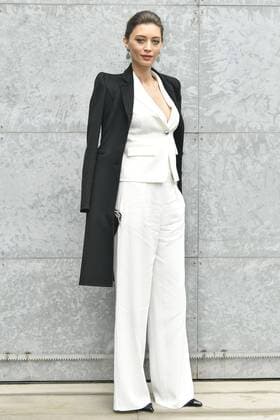 Milan woman s Fashion Week Fall Winter 2017 2018. Milano Moda donna , autunno inverno 2017 2018 . Emporio Armani arrivals Pictured: Margareth Made  Copyright: xRiccardoxGiordanoxSickix xIPAx xFotosickix