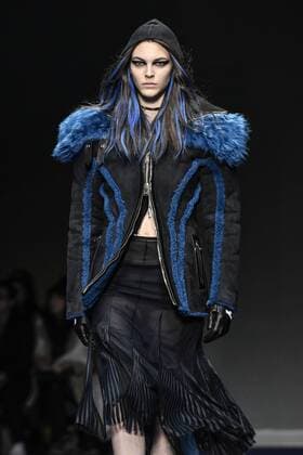 Milan woman s Fashion Week Fall Winter 2017 2018. Milano Moda donna , autunno inverno 2017 2018 . Versace fashion show Pictured: Model  Copyright: xRiccardoxGiordanoxSickix xIPAx xFotosickix