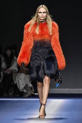 Milan woman s Fashion Week Fall Winter 2017 2018. Milano Moda donna , autunno inverno 2017 2018 . Versace fashion show Pictured: Model  Copyright: xRiccardoxGiordanoxSickix xIPAx xFotosickix