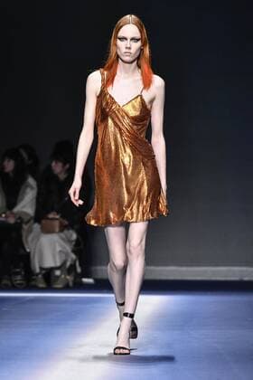 Milan woman s Fashion Week Fall Winter 2017 2018. Milano Moda donna , autunno inverno 2017 2018 . Versace fashion show Pictured: Model  Copyright: xRiccardoxGiordanoxSickix xIPAx xFotosickix