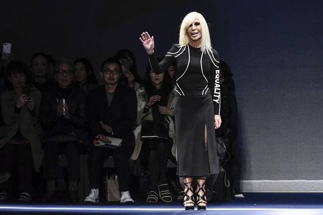 Milan woman s Fashion Week Fall Winter 2017 2018. Milano Moda donna , autunno inverno 2017 2018 . Versace fashion show Pictured: Donatella Versace  Copyright: xRiccardoxGiordanoxSickix xIPAx xFotosickix