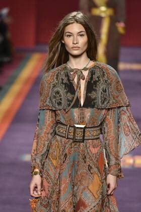 Milan woman s Fashion Week Fall Winter 2017 2018. Milano Moda donna , autunno inverno 2017 2018 . ETRO fashion show Pictured: Model  Copyright: xRiccardoxGiordanoxSickix xIPAx xFotosickix
