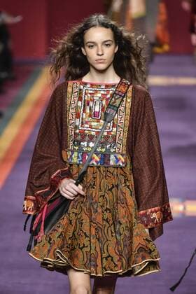 Milan woman s Fashion Week Fall Winter 2017 2018. Milano Moda donna , autunno inverno 2017 2018 . ETRO fashion show Pictured: Model  Copyright: xRiccardoxGiordanoxSickix xIPAx xFotosickix