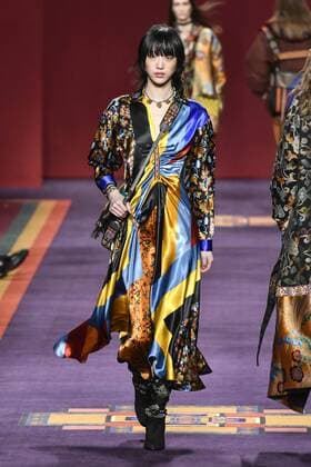 Milan woman s Fashion Week Fall Winter 2017 2018. Milano Moda donna , autunno inverno 2017 2018 . ETRO fashion show Pictured: Model  Copyright: xRiccardoxGiordanoxSickix xIPAx xFotosickix